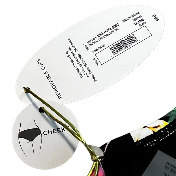 Mynah • Tropical One Shoulder 1 Piece Swimsuit - Picture 5 of 8